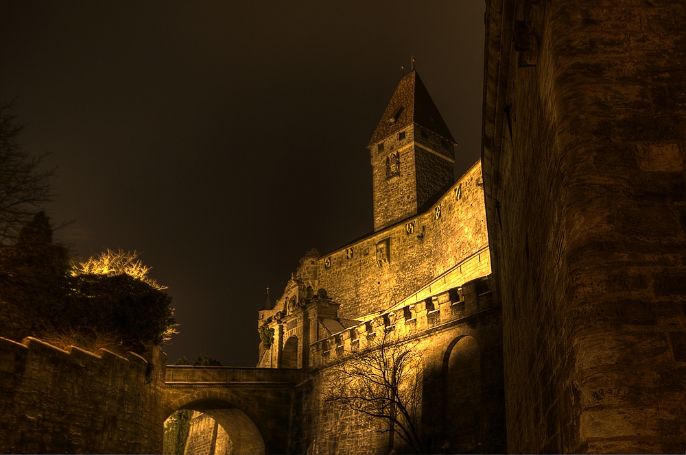 Veste Coburg bei Nacht