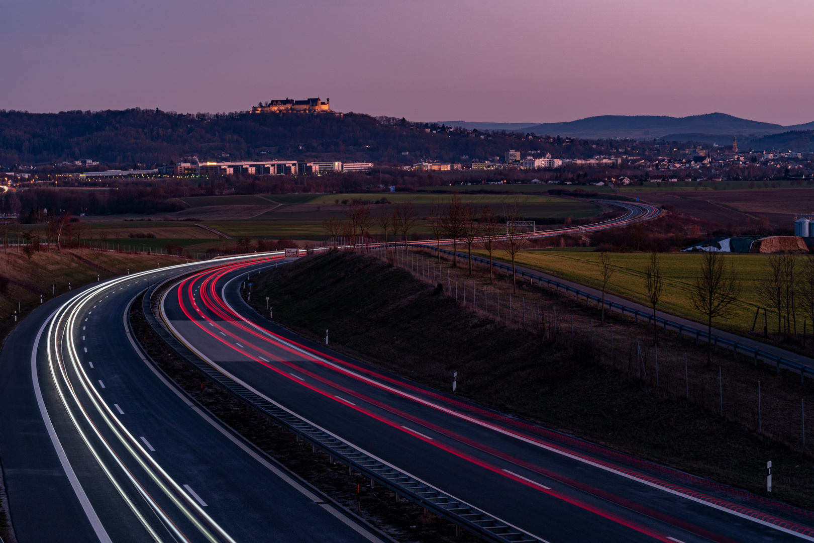 Veste Coburg bei Sonnenuntergang