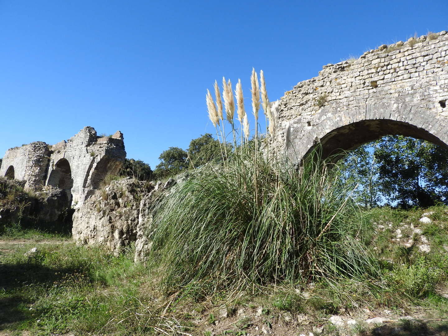 vestiges romains aqueduc, près des baux de provence