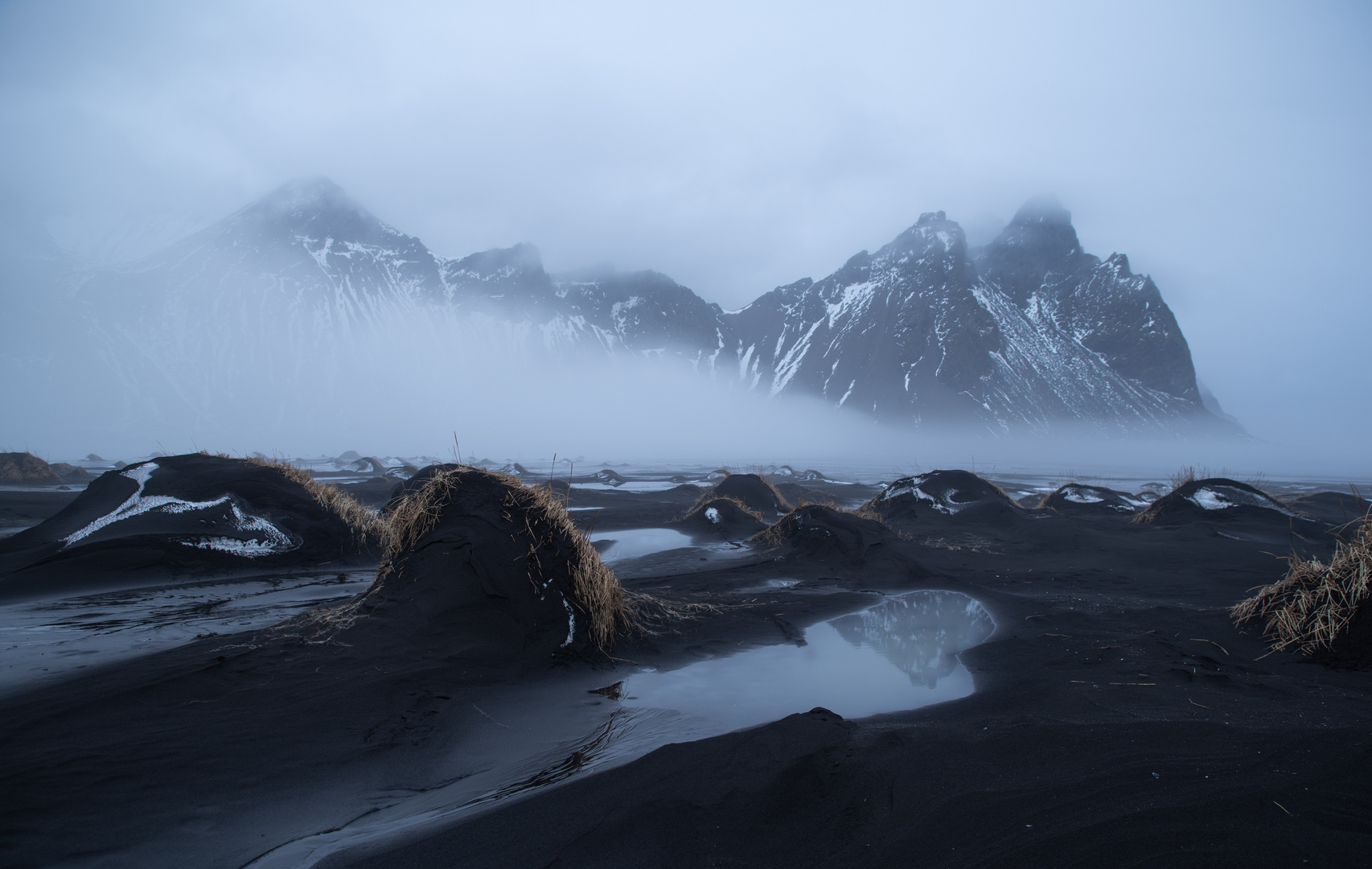 Vestrahorn im Nebel