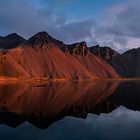 Vestrahorn Pano nach Sonnenaufgang