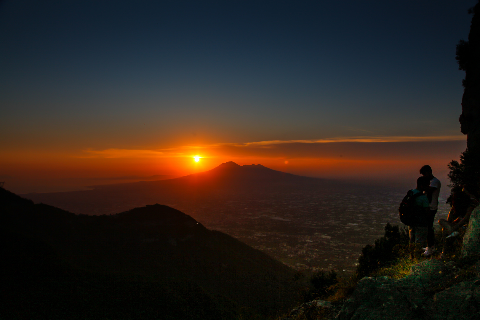 Vesuvio al tramonto