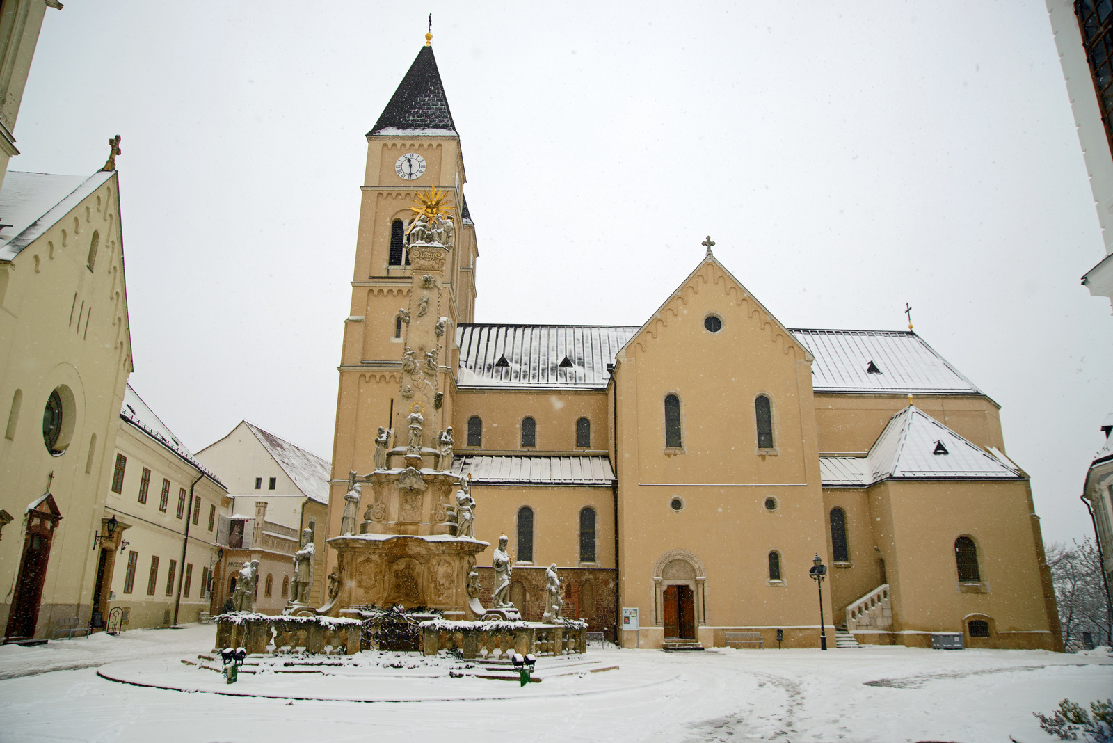 Veszprem im Winter.