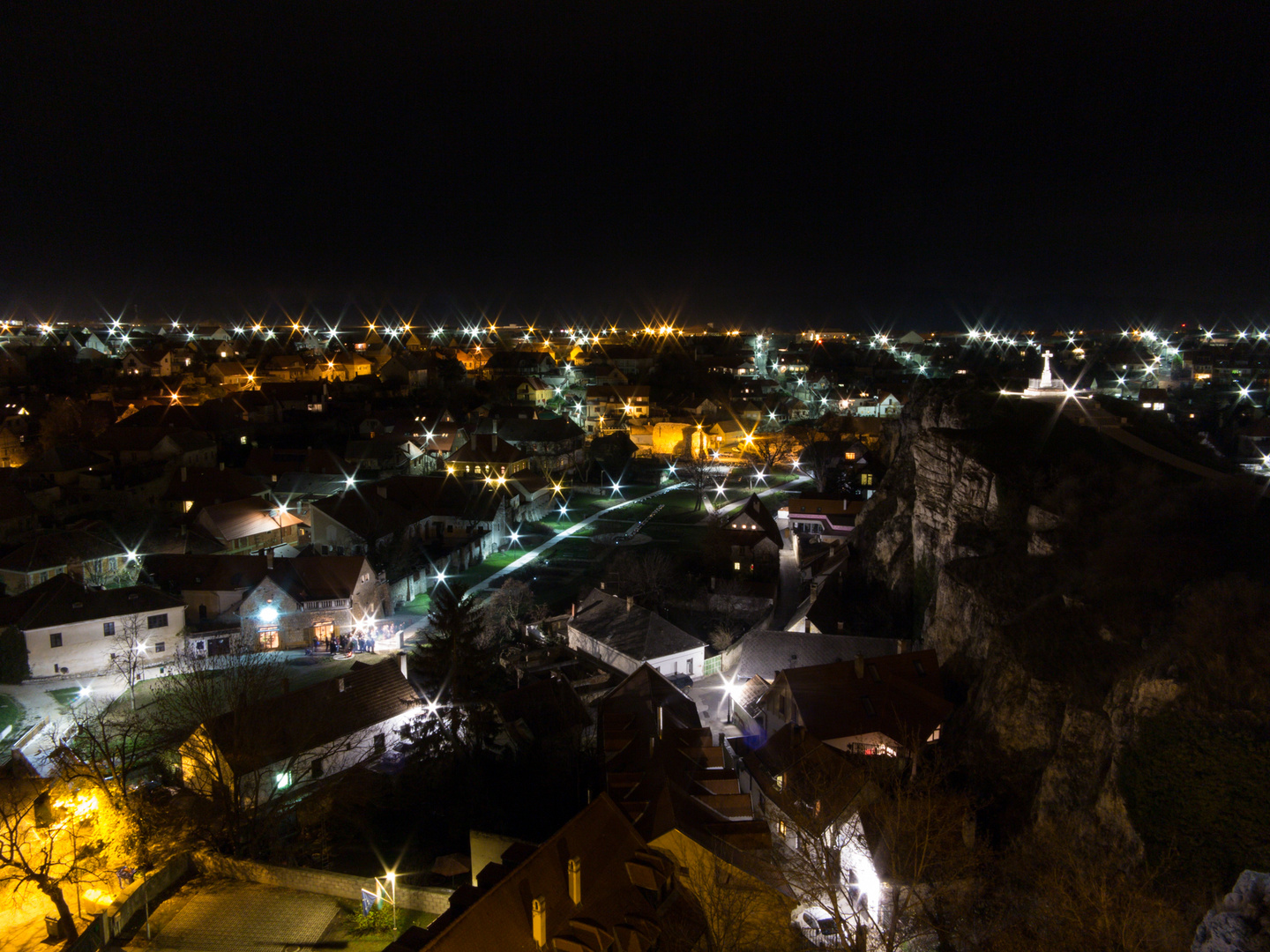 Veszprem in der Nacht