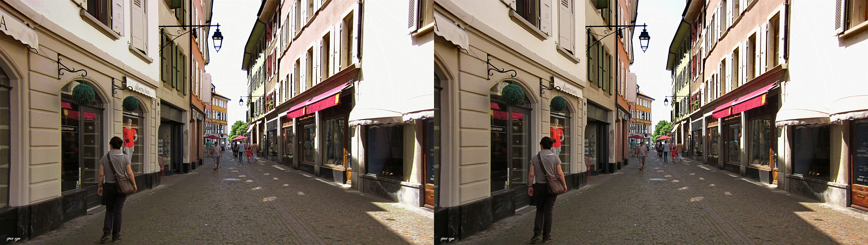 Vevey City Kt. VD Schweiz Foto & Bild spezial, gasse, 3d Bilder auf