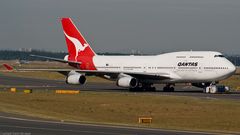 VH-OJE Qantas Boeing 747-400 Frankfurt Airport