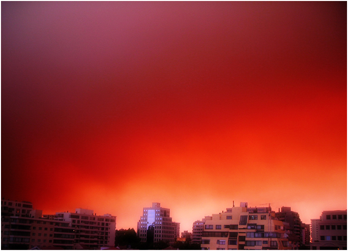 Viña bajo el humo