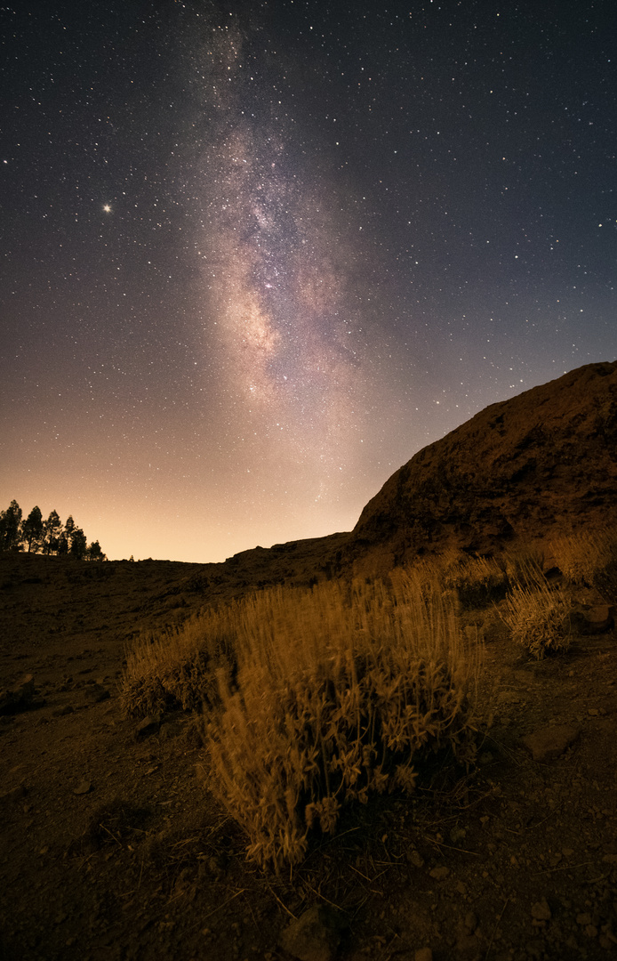 Vía láctea cumbre de Gran Canaria