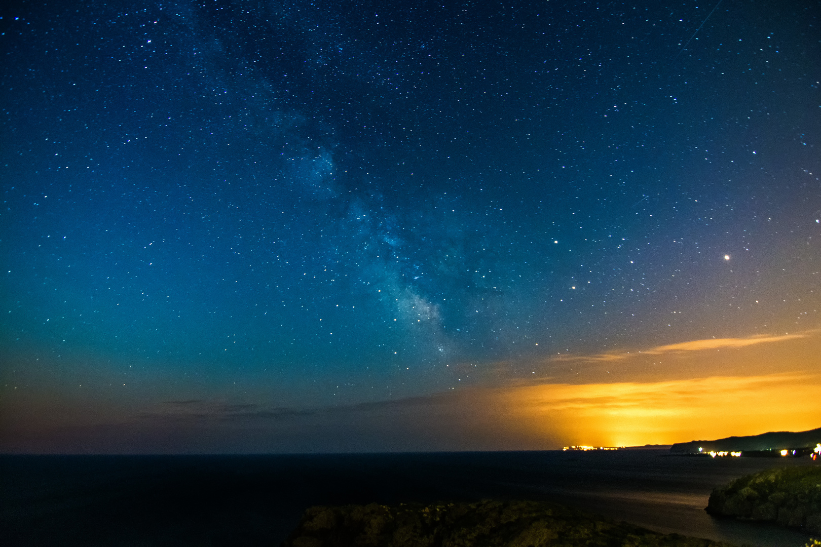 Via lactea desde Cap de Creus