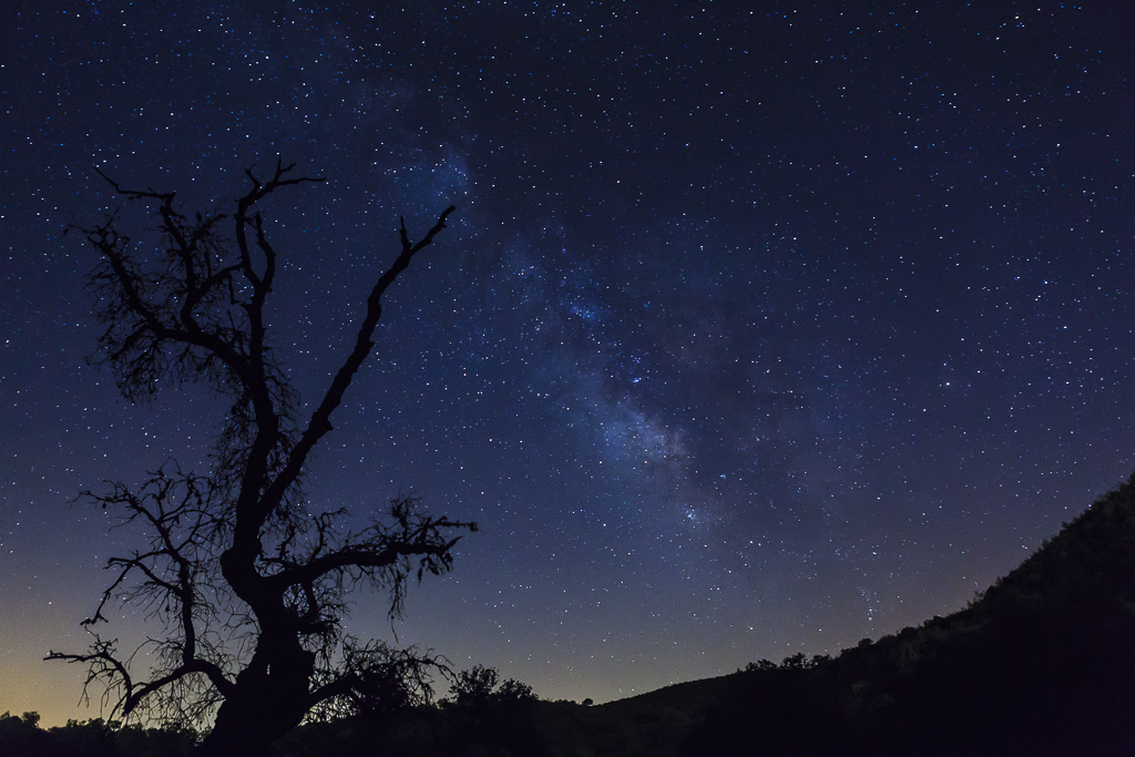 Vía Láctea desde la Ermita de Santa Eulalia, Almonaster la Real (Huelva)