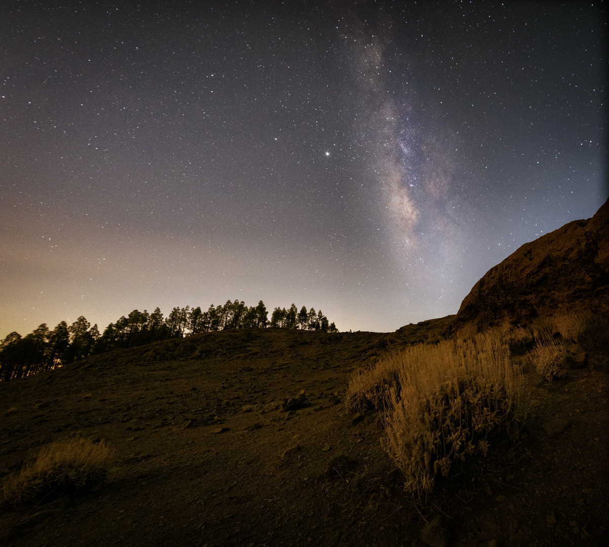 Vía láctea en la Cumbre de Gran Canaria