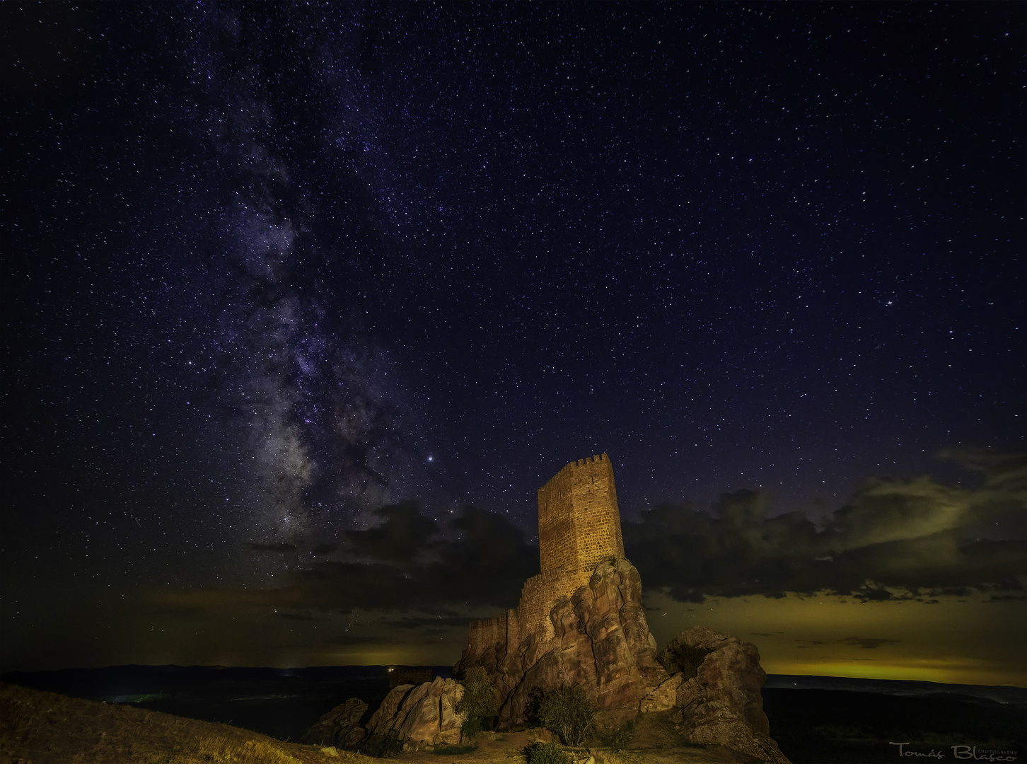 Via Lactea y castillo de Zafra