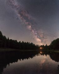 Via Lattea a Lago della Ninfa