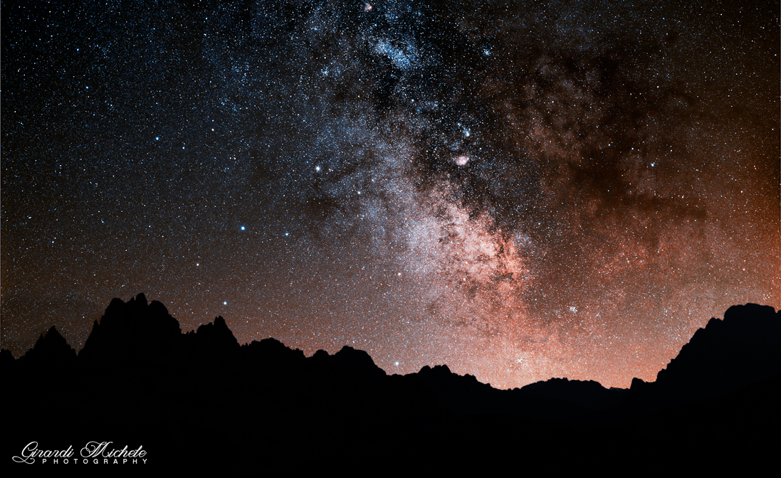 Via Lattea dalle Tre Cime di Lavaredo