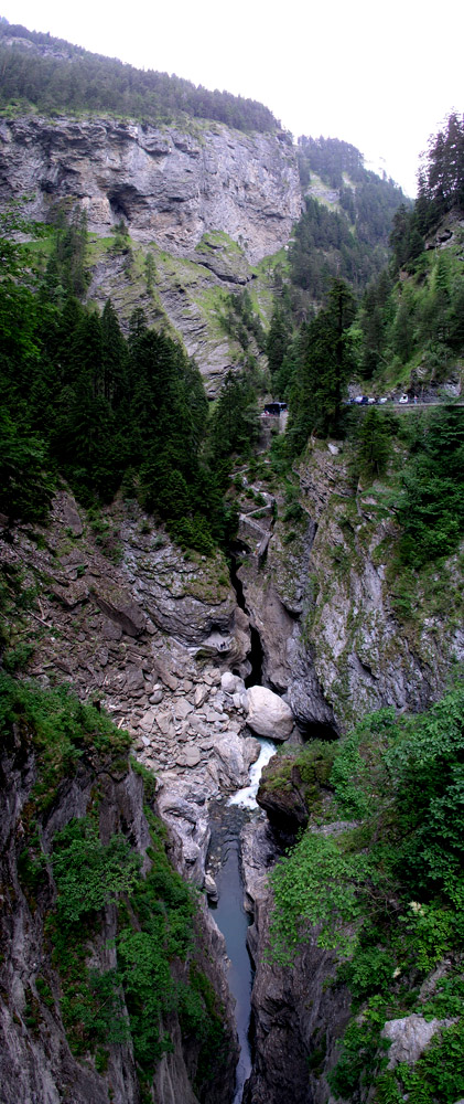 Via Mala, vertikales Panorama