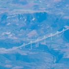 Viaduct de Millau aus dem Flugzeug