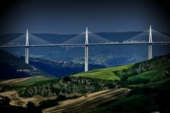 Viadukt bei Millau, Cevennen