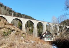 Viadukt der Höllentalbahn über die Ravennaschlucht