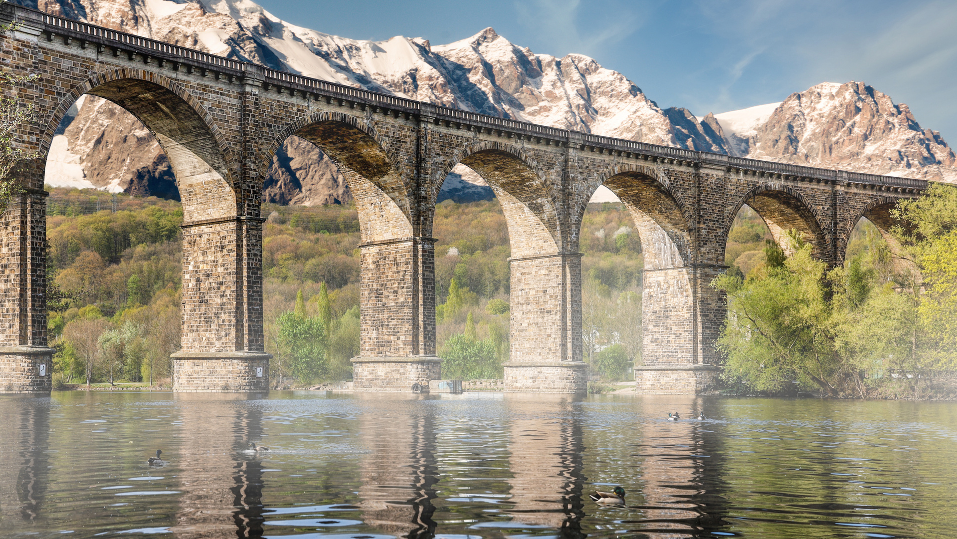 Viadukt Herdecke meets Mont Blanc