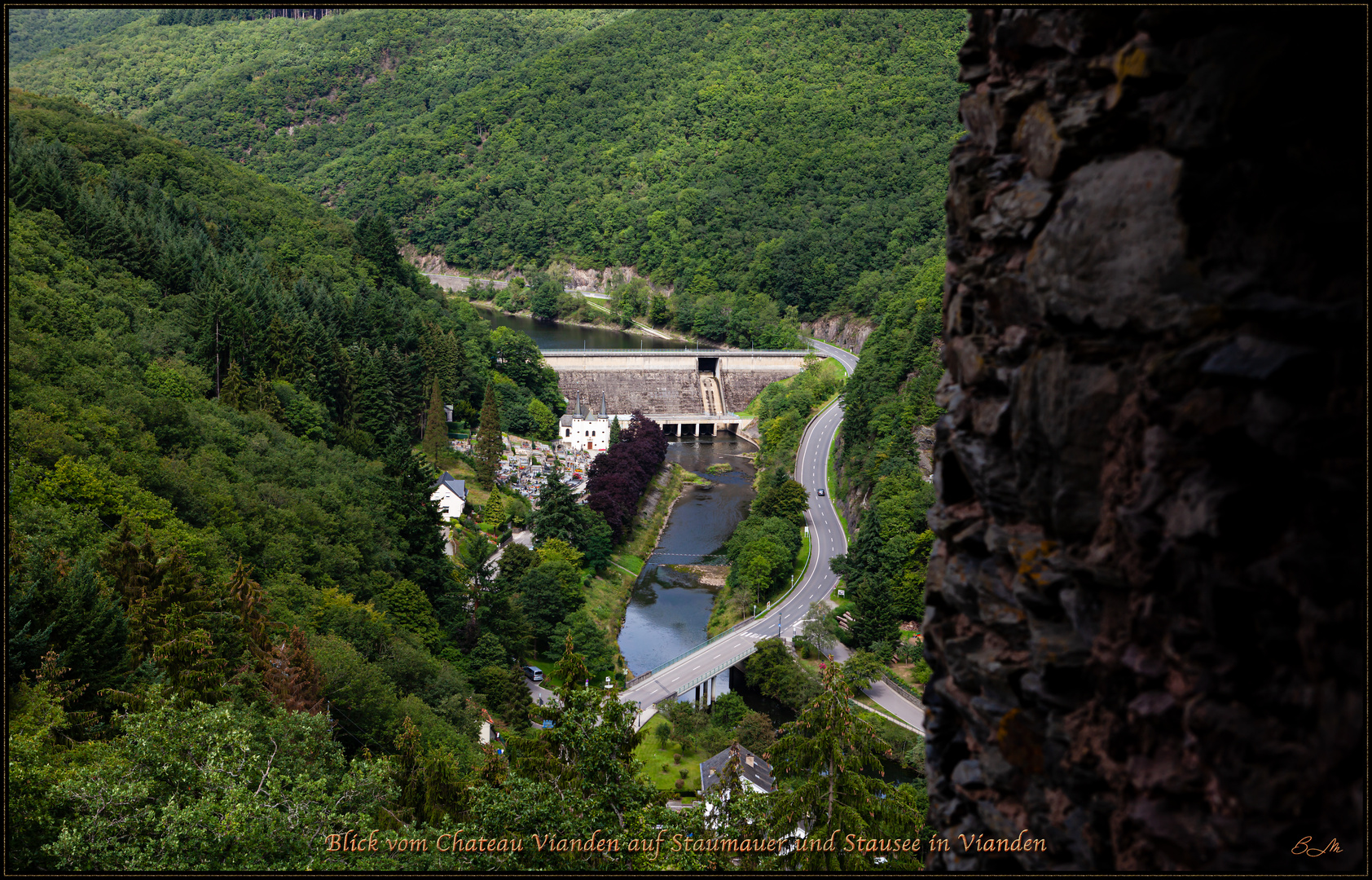 Vianden Staumauer und See