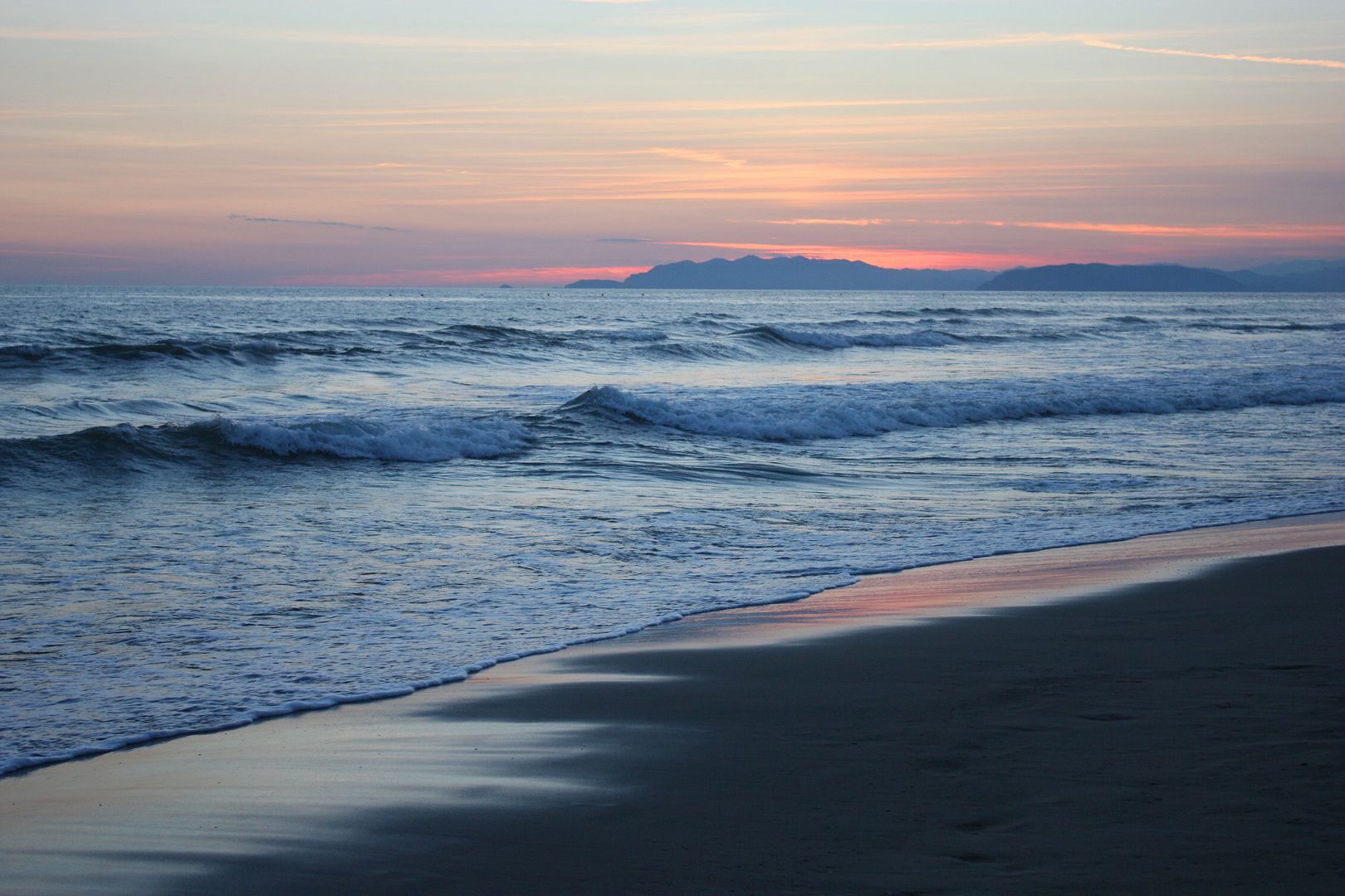 Viareggio - Sonnenuntergang am Meer