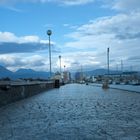 Viareggio Steg bei Regen