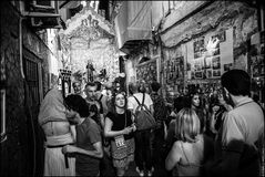 Vicolo Brugnò, Palermo - Devotees of Santa Rosalia.