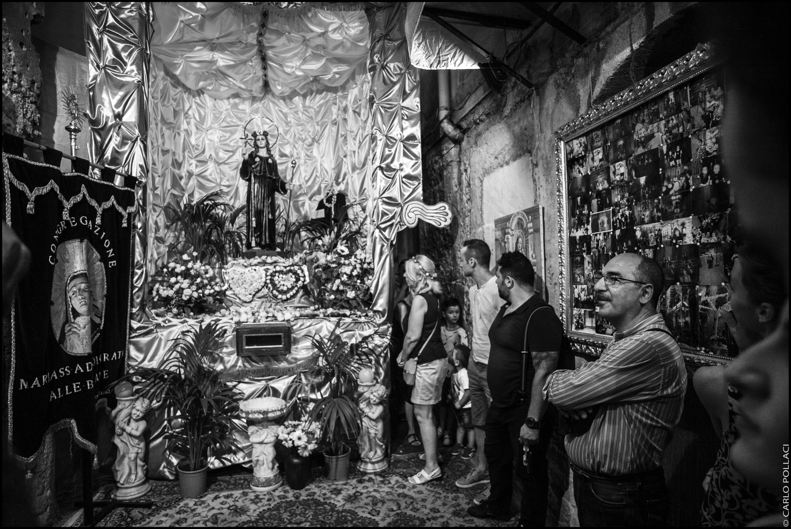 Vicolo Brugnò, Palermo - Great religious event in honor of Santa Rosalia..