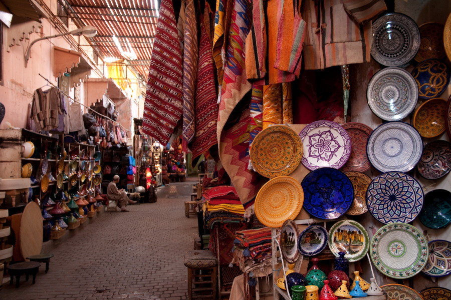 Vicolo del souk di Marrakech