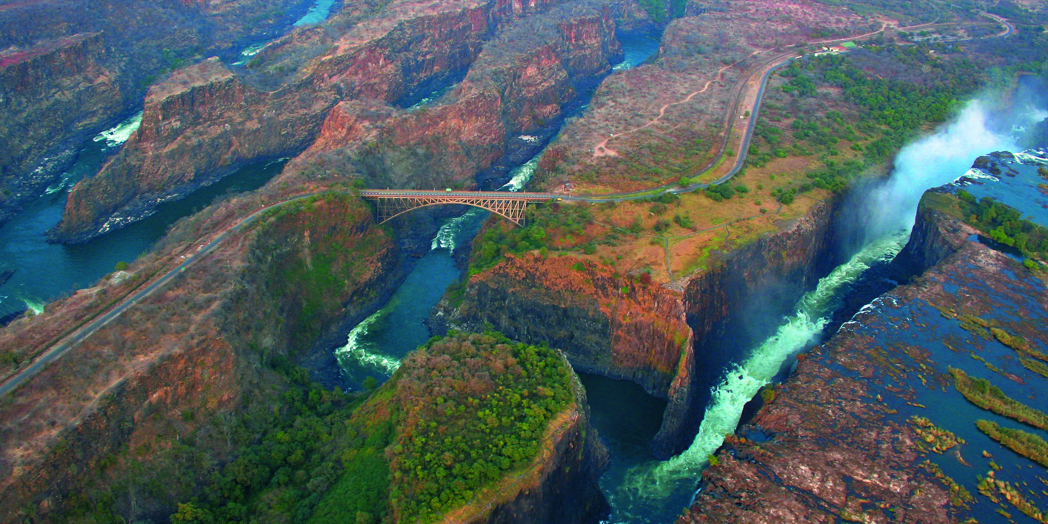 Victoria Falls Aerial View