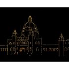Victoria Parlament in der Nacht