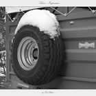 Viehtransporter im Wallis mit Schneehaube ;-)