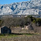 Vieilles cabanes de vendangeurs sous Sainte Victoire