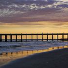 viejo muelle,embellecido por el ocaso