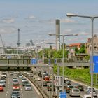 Viel Betrieb auf der A 100 in Berlin