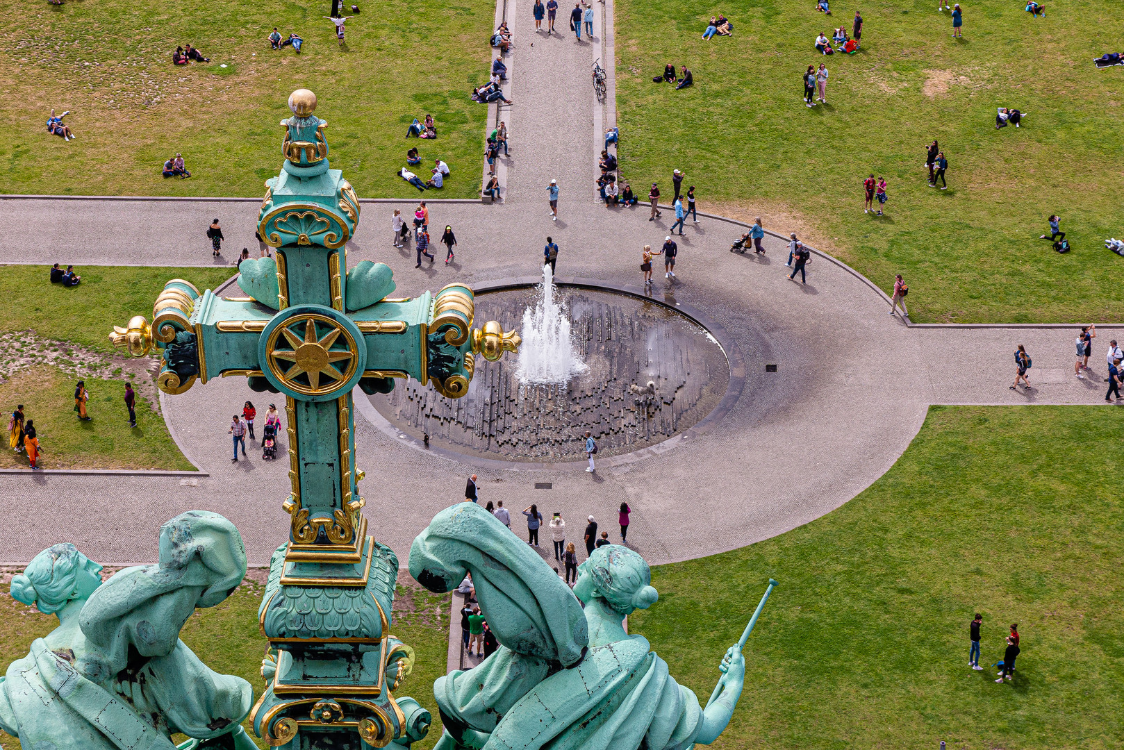 Viel Betrieb im Lustgarten