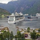 Viel Betrieb in Geiranger