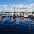 Viel Blau an der Alster