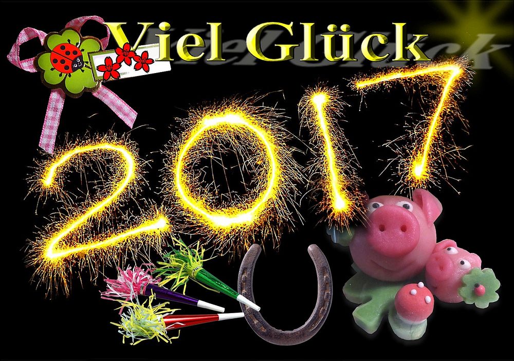 VIEL GLÜCK Foto & Bild silvester, neujahr, 2017 Bilder auf