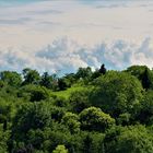 viel grüne Natur  und am Horizont ,