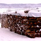 Viel Holz vor der Hütten...