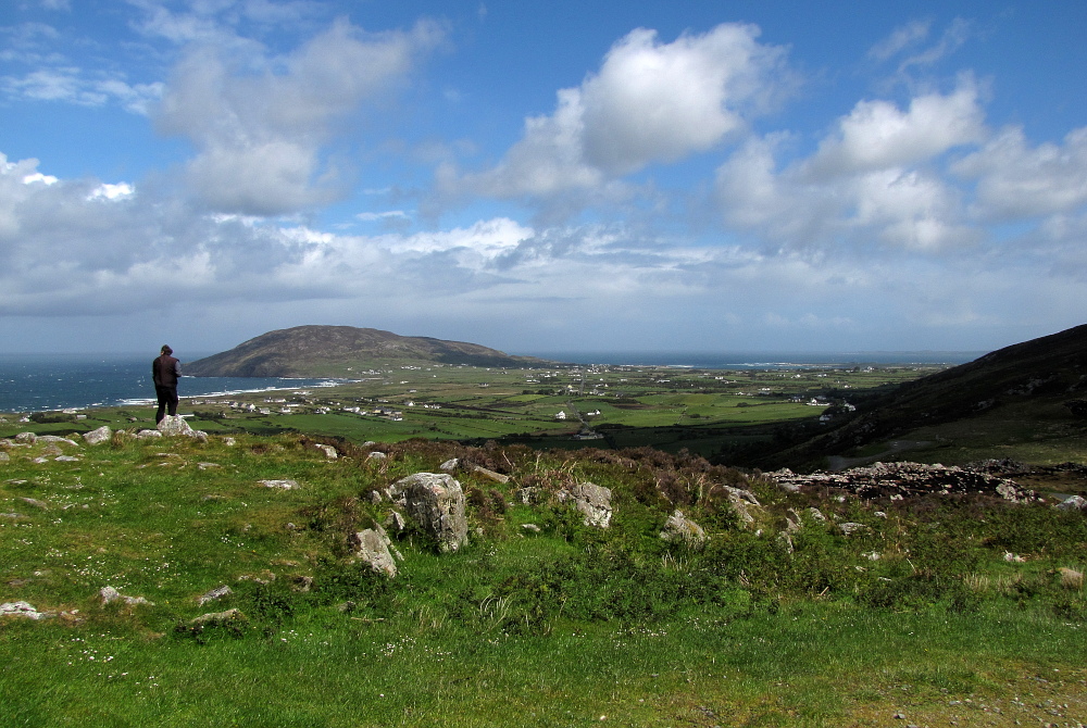 viel Irland um das Männlein rum