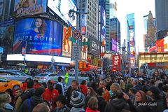 Viel los am Times Square