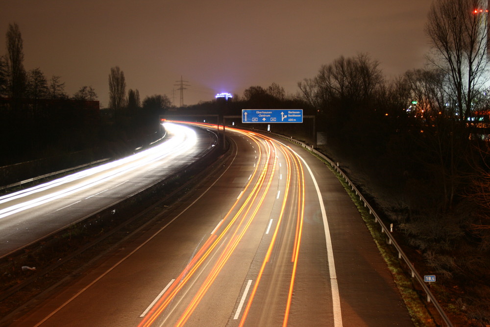 Viel los auf der A 42...