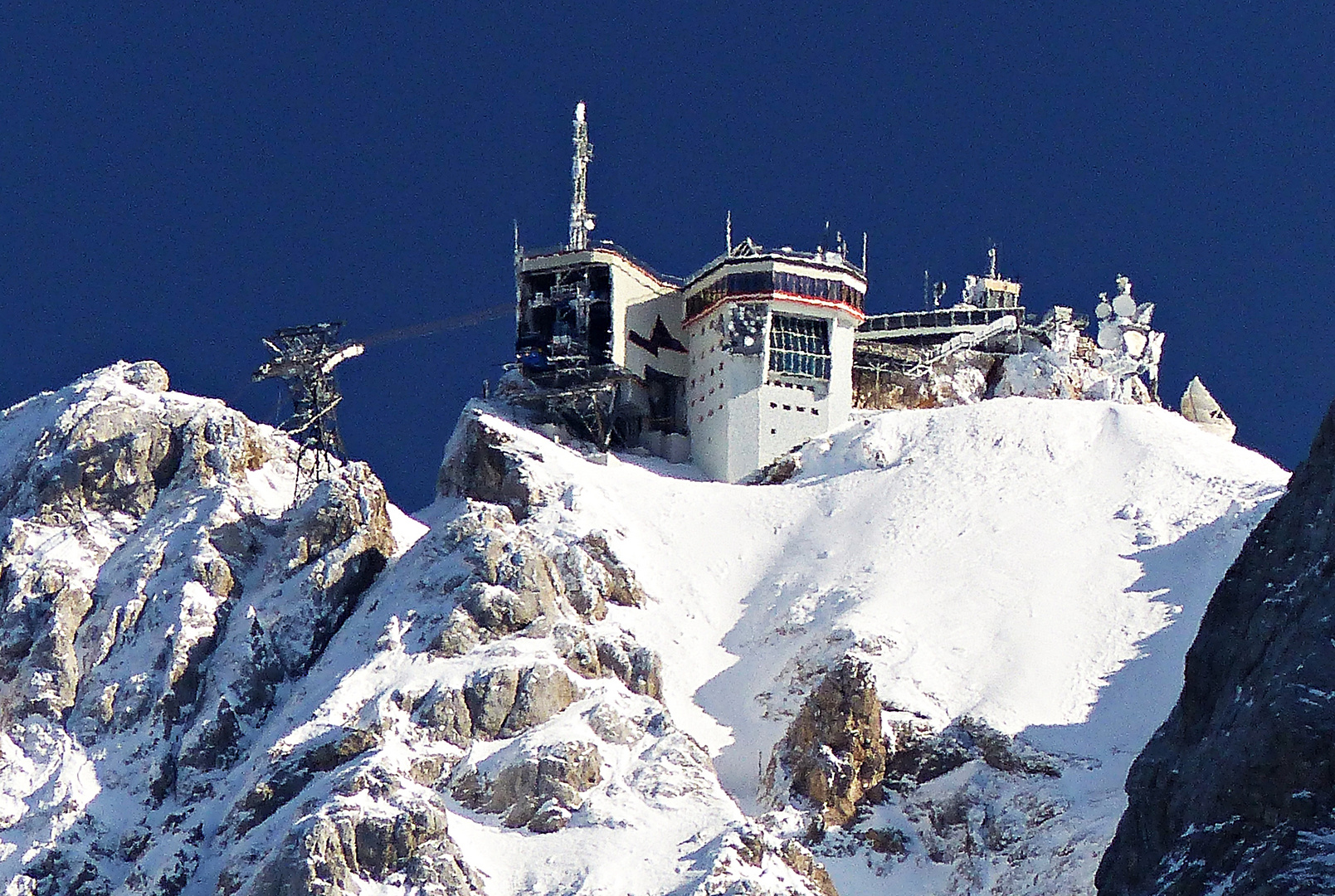 Viel Schnee auf der Zugspitze