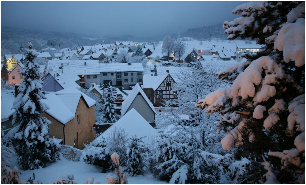 Viel Schnee noch im März . . .