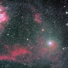 Viel Staub um den linken Fuß des Himmelsjäger Orion