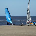 Viel Verkehr am Strand