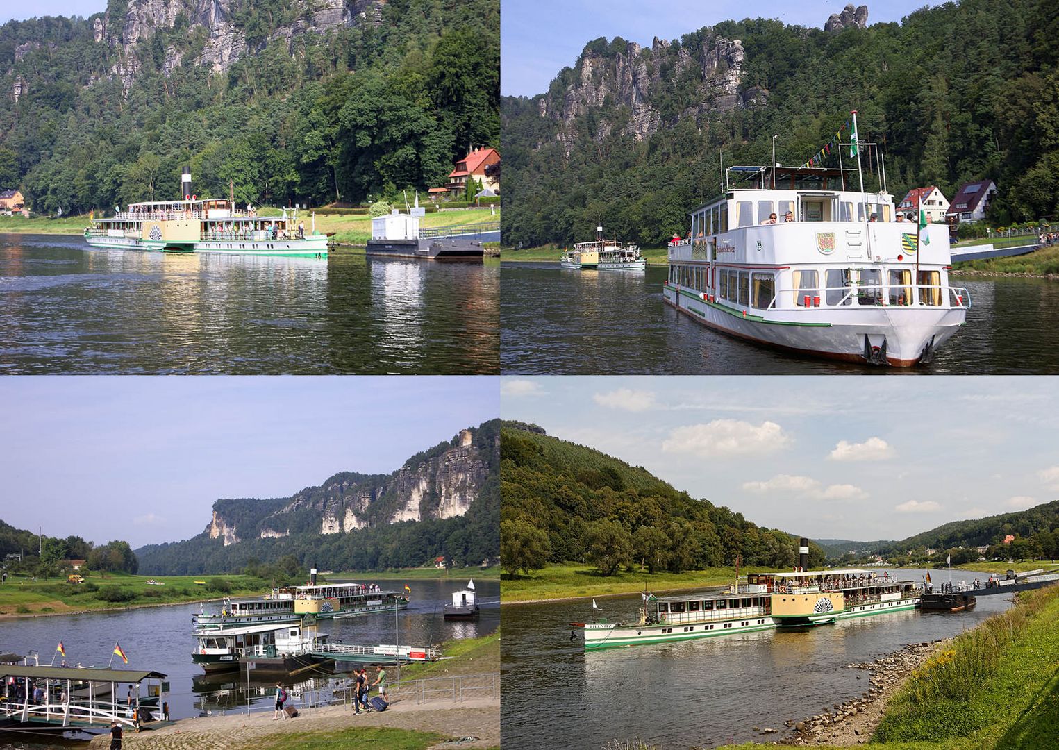 Viel Verkehr auf der Elbe