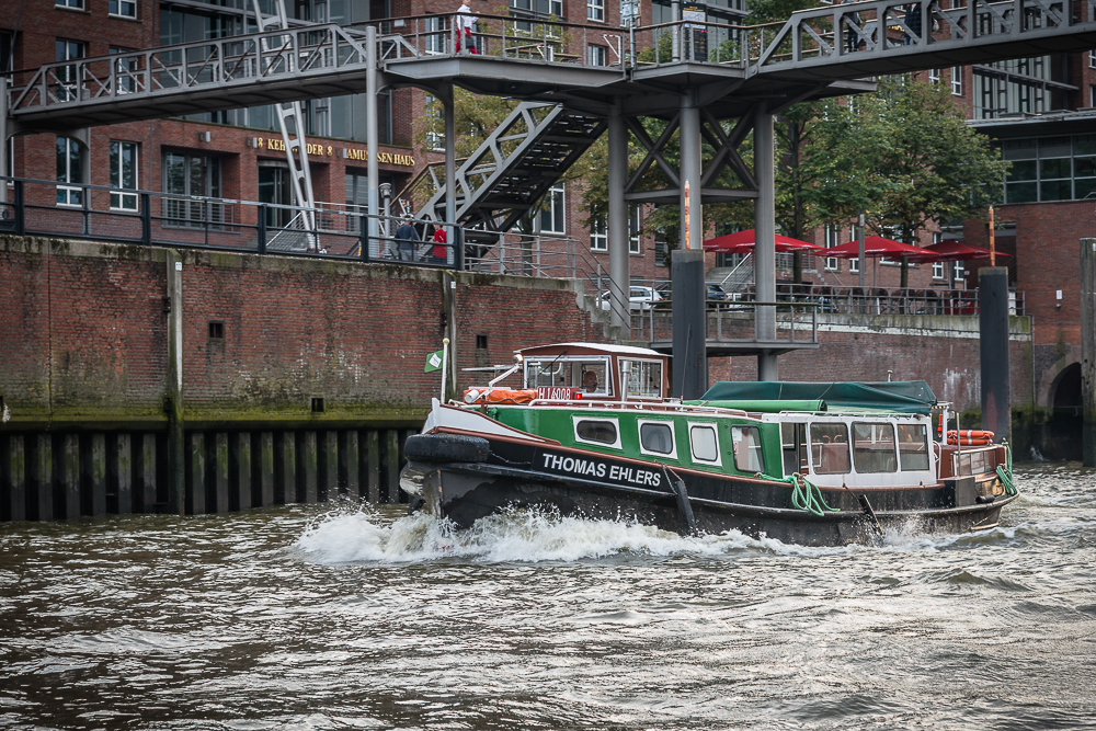 Viel Verkehr in der Speicherstadt